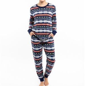 Hanna Andersson Matching Pajama Set – Women’s Medium M - Nordic Fair Isle Print